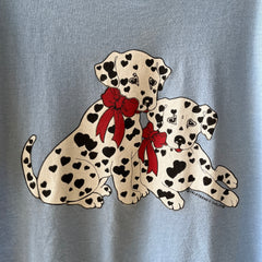 1985 Dalmatian Puppy Hearts T Shirt