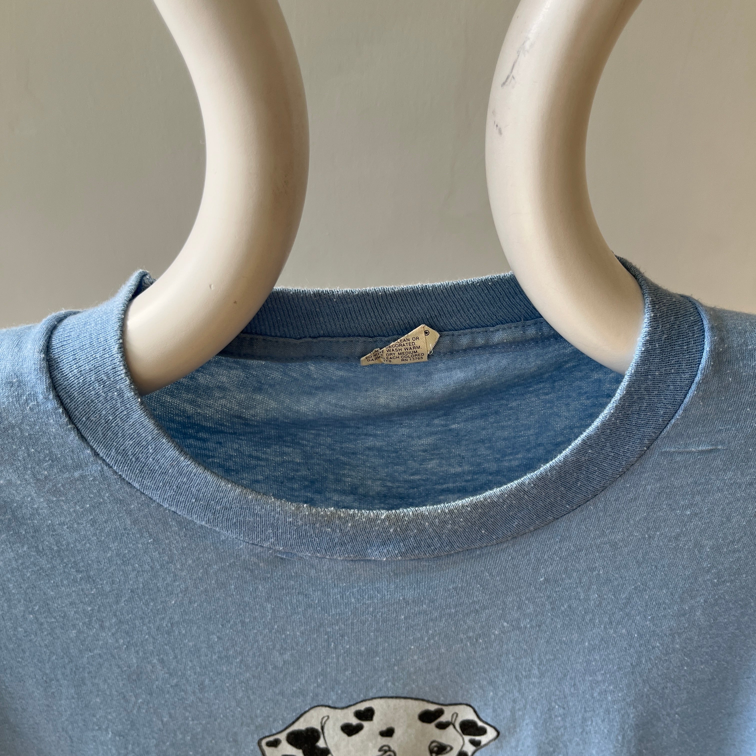 1985 Dalmatian Puppy Hearts T Shirt