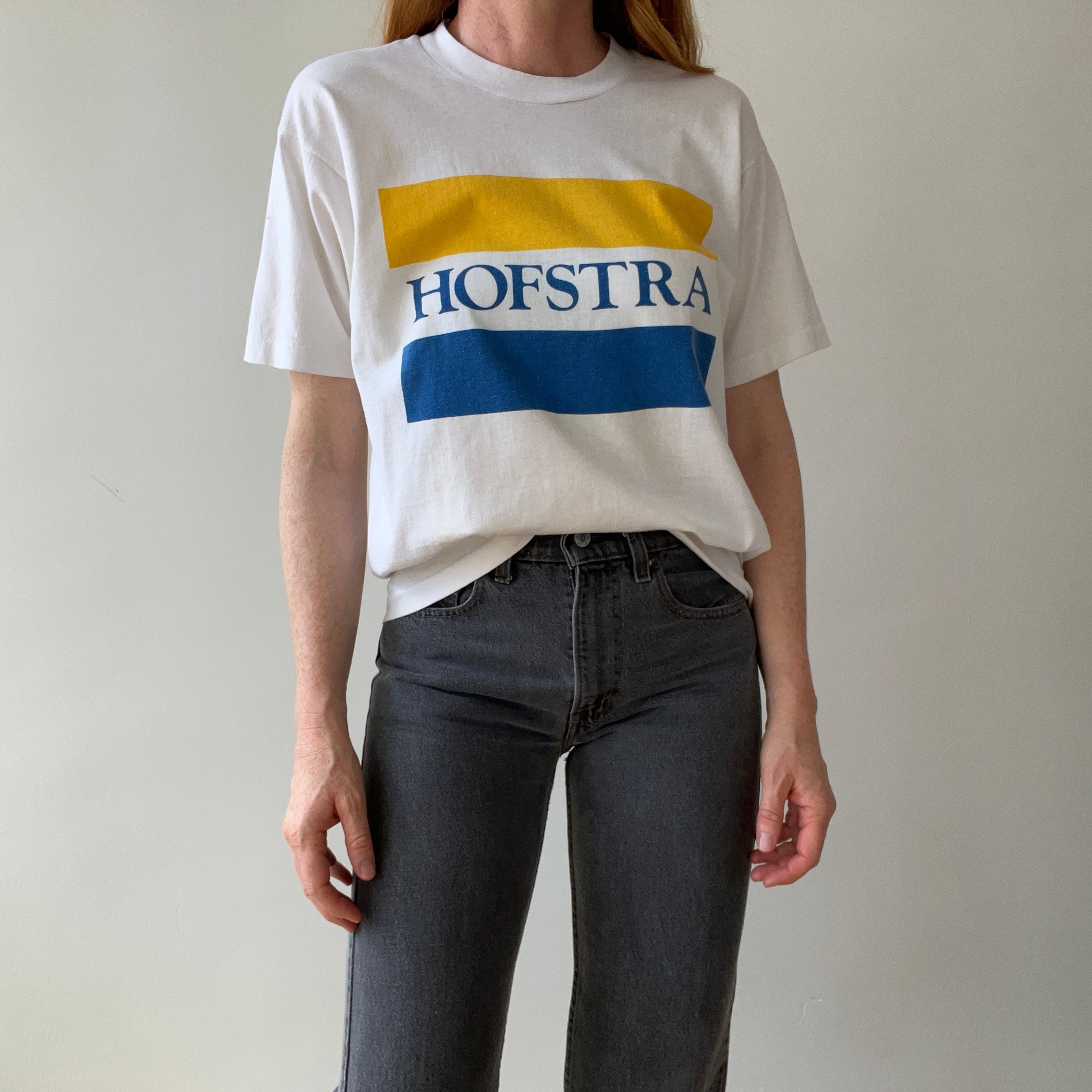 1970s/80s HOFSTRA University Front and Back T-Shirt