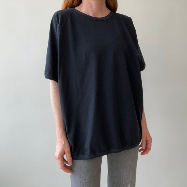1980s Blank Black Ringer T-Shirt
