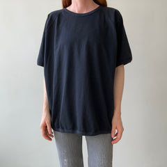 1980s Blank Black Ringer T-Shirt