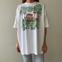 1990s Barb and Keith Airbrush T-Shirt - WOWZA