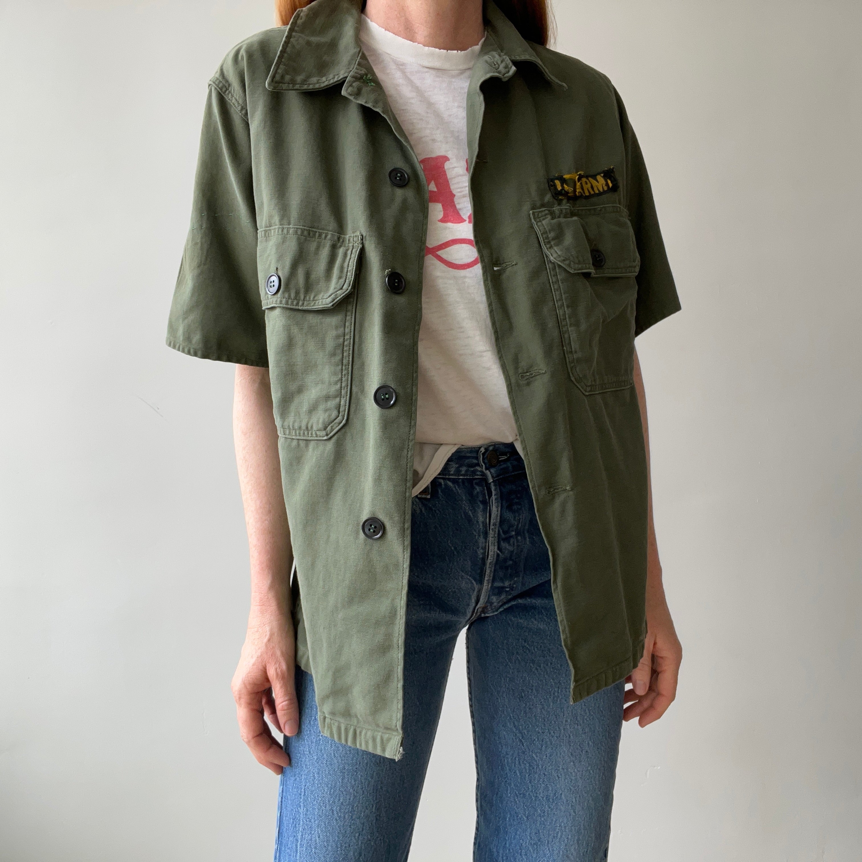 1964 Cut Short Sleeve OG-107 US Army Shirt -