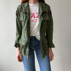 1960s OG-107 Cotton Military Coat with Tapering Buttons on the Backside - Smaller