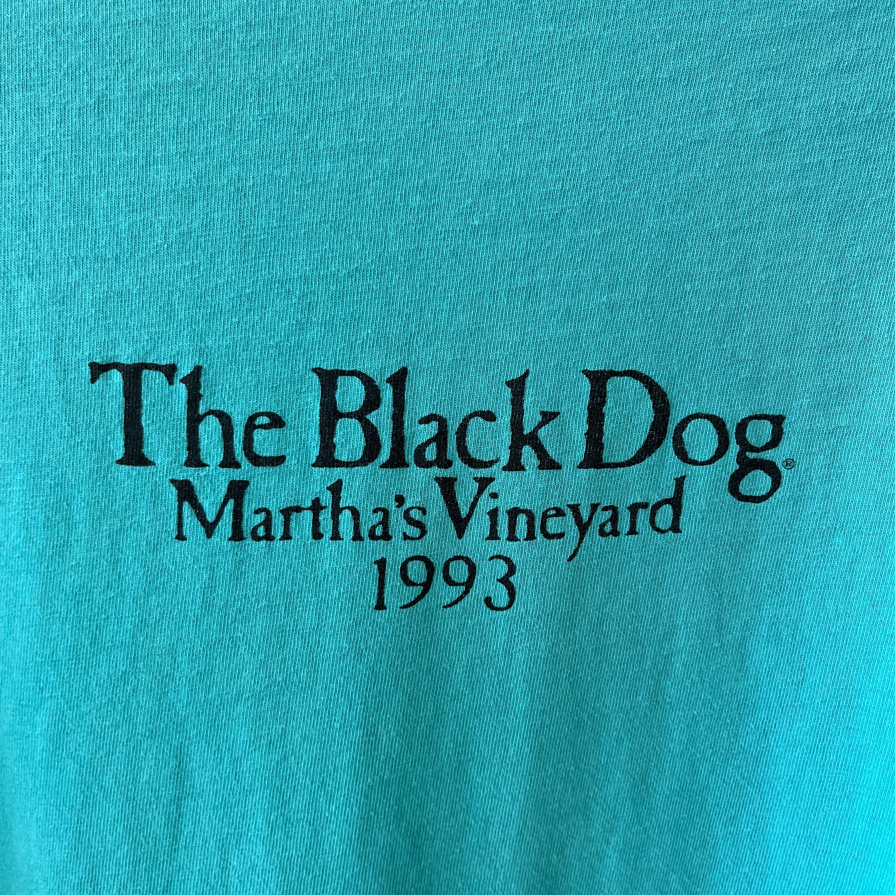 1993 The Black Dog Martha's Vineyard T-Shirt - Tattered and Worn - So. Good.