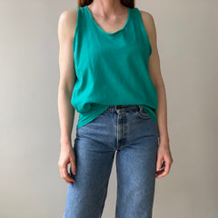 1970s USA MADE Gap Teal Tank-Top