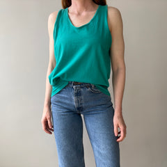 1970s USA MADE Gap Teal Tank-Top