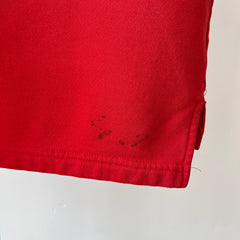 1980s/90s Red Adidas Sweatshirt Tank Top