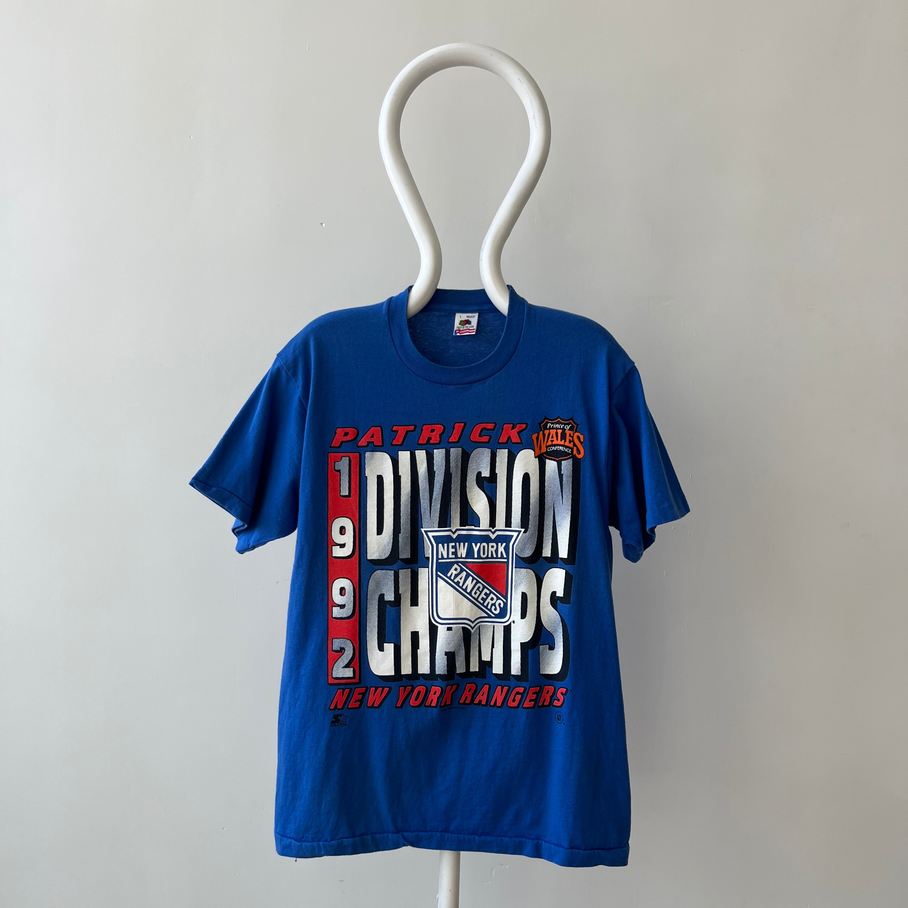 1992 New York Rangers Division Champs Hockey T-Shirt