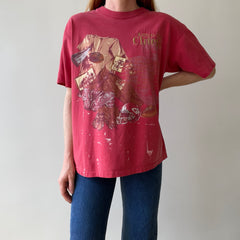 1993 Kansas City Chiefs Football T-Shirt - Paint Stained and Beat Up