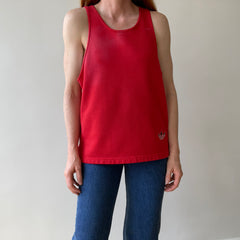 1980s/90s Red Adidas Sweatshirt Tank Top