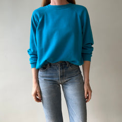 1990s Blue Blank Sweatshirt