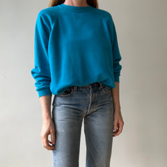 1990s Blue Blank Sweatshirt