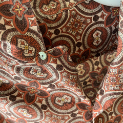 1960s Beautiful Double Pocketed Pleated Backside Long Sleeve Blouse - Oh My