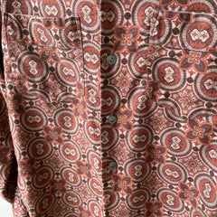 1960s Beautiful Double Pocketed Pleated Backside Long Sleeve Blouse - Oh My