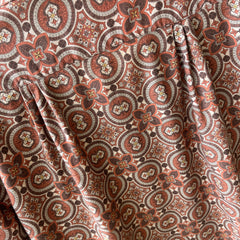 1960s Beautiful Double Pocketed Pleated Backside Long Sleeve Blouse - Oh My