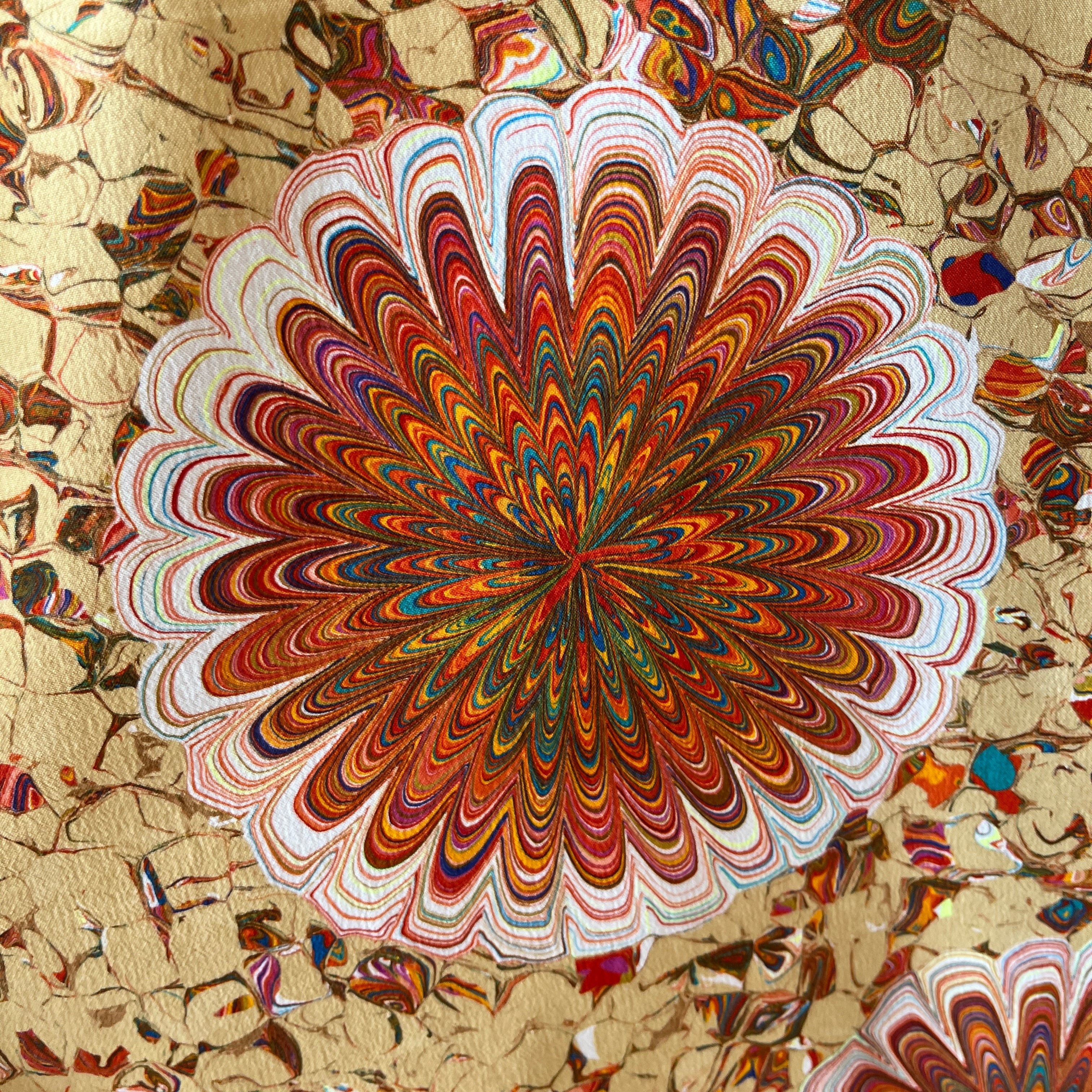 1970s Psychedelic Single Pocket Groovy Shirt by Bullocks