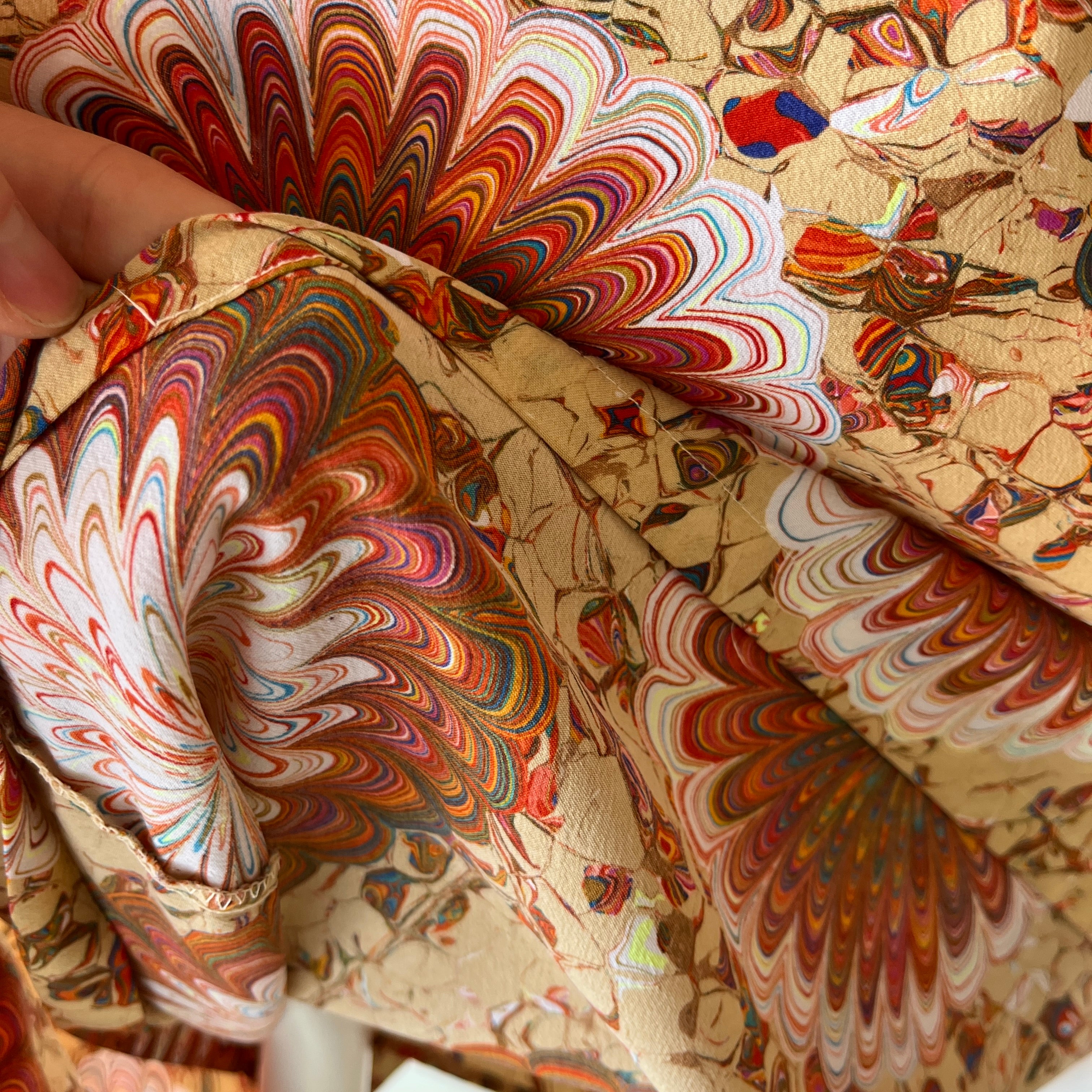 1970s Psychedelic Single Pocket Groovy Shirt by Bullocks