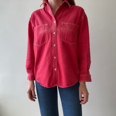 1990s Faded Red Levis Button Up - OMG