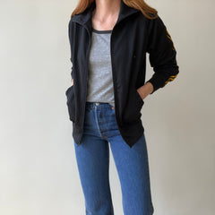 1980s/90s Black and Yellow Striped Track Jacket