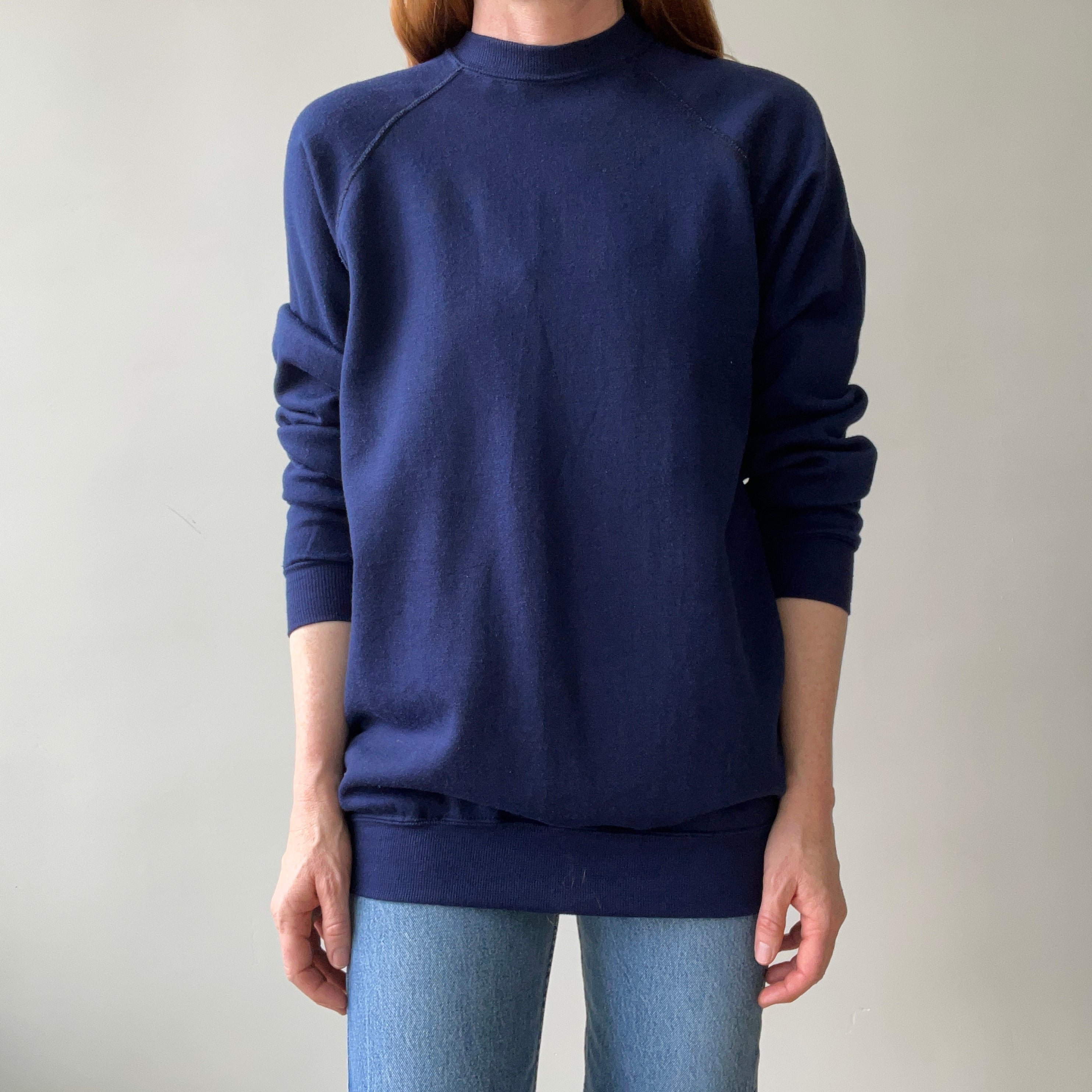 1980's Blue Raglan Sweatshirt