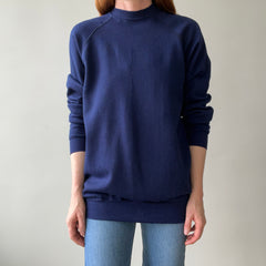 1980's Blue Raglan Sweatshirt