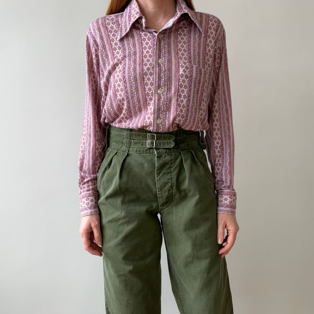 1970s TOWNCRAFT Jersey Soft 70s Top - (PERSONAL FAVORITE)