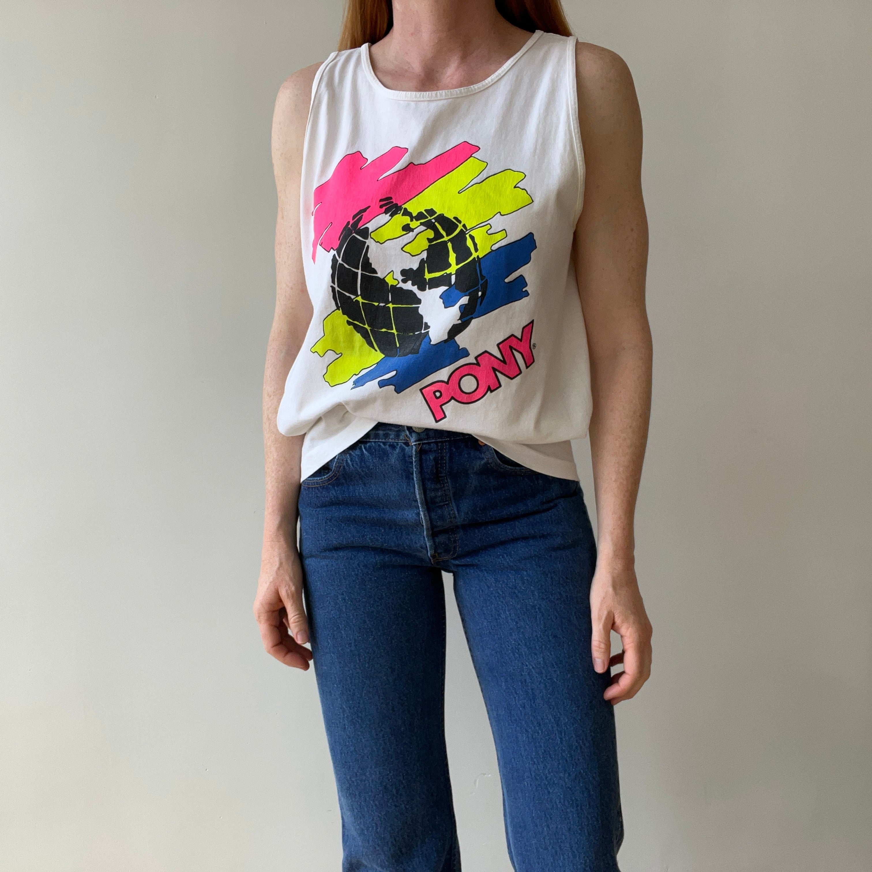 1980s Pony Tank Top - Rad backside too!
