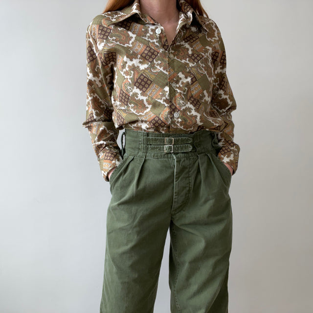 1970s Super 70s Paisley Blouse/Shirt - WOAH