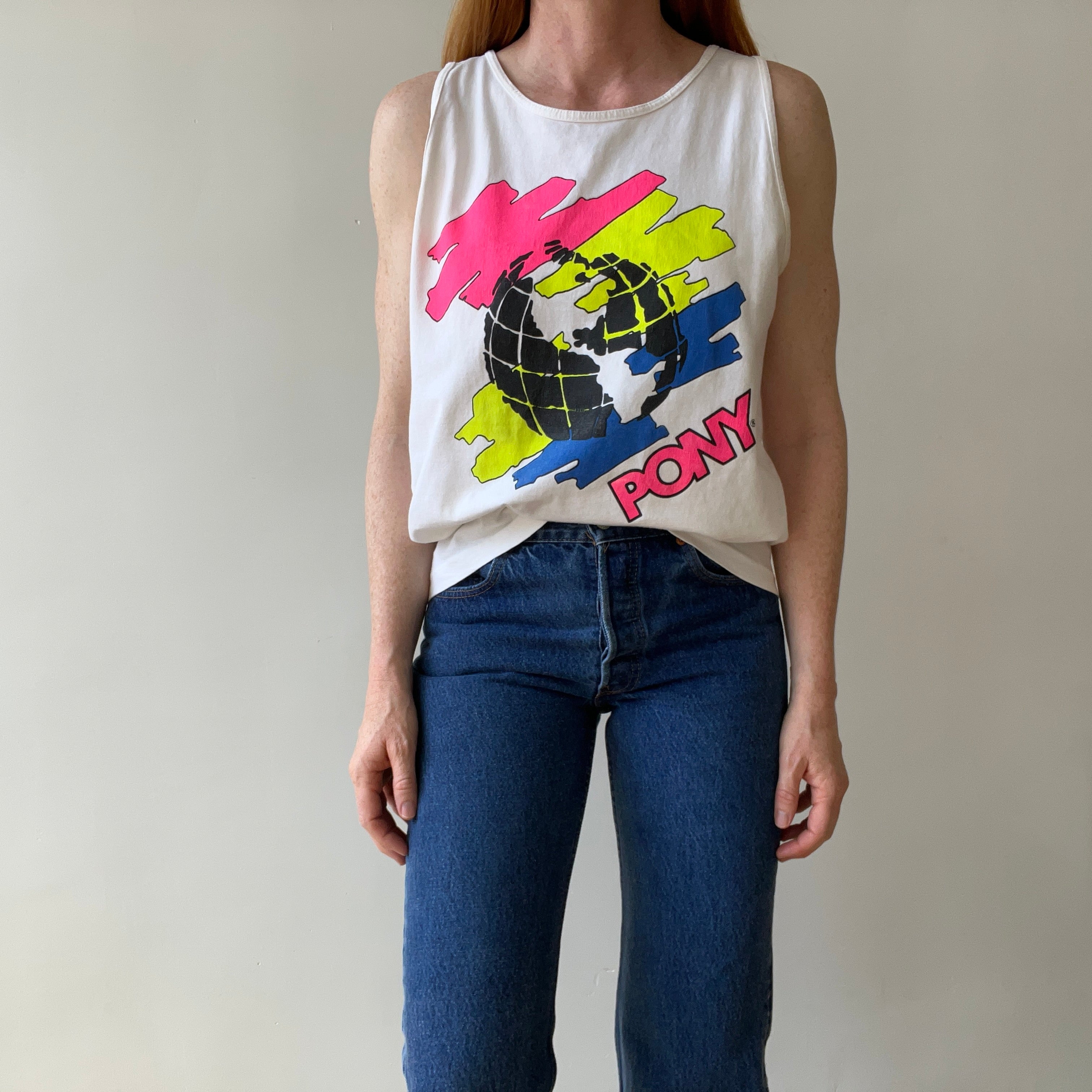 1980s Pony Tank Top - Rad backside too!