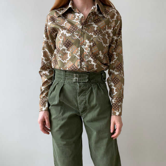 1970s Super 70s Paisley Blouse/Shirt - WOAH