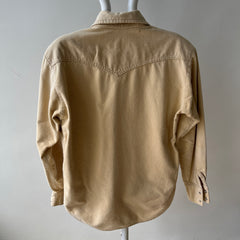 1960/70s Black Sheep Cotton Flannel Cowboy Snap Front Shirt - Smaller Size