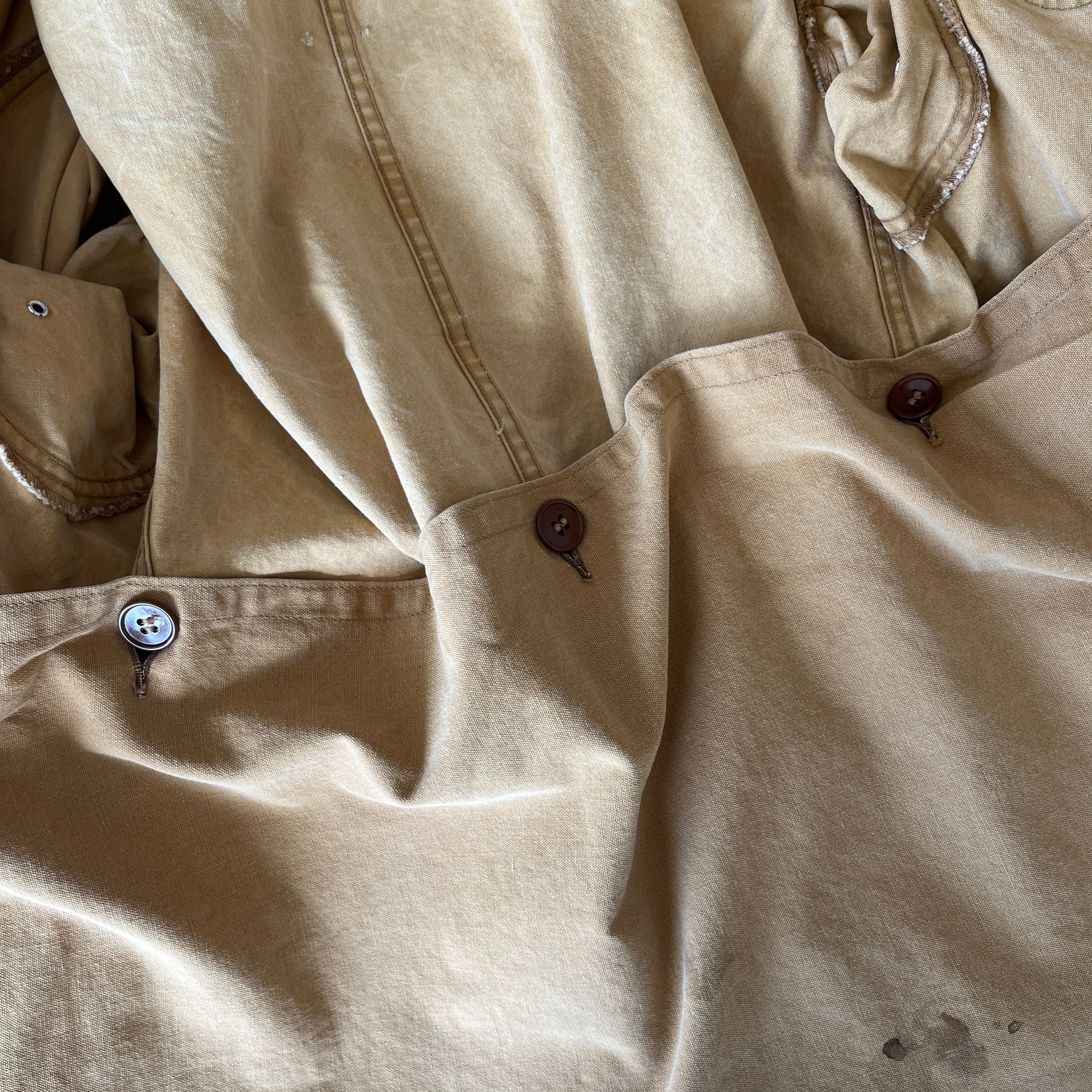 1930/40s Drybak Waterproof Cotton Hunting Jacket with Corduroy Collar  - Collectible
