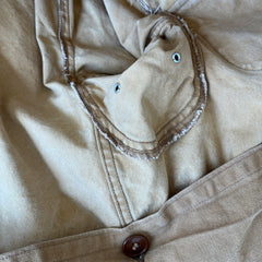 1930/40s Drybak Waterproof Cotton Hunting Jacket with Corduroy Collar  - Collectible