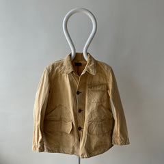 1930/40s Drybak Waterproof Cotton Hunting Jacket with Corduroy Collar  - Collectible