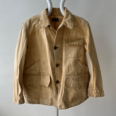 1930/40s Drybak Waterproof Cotton Hunting Jacket with Corduroy Collar  - Collectible