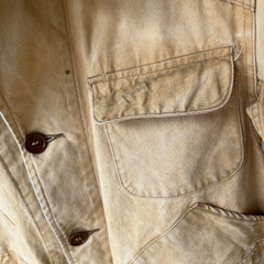 1930/40s Drybak Waterproof Cotton Hunting Jacket with Corduroy Collar  - Collectible