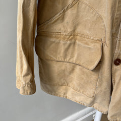 1930/40s Drybak Waterproof Cotton Hunting Jacket with Corduroy Collar  - Collectible