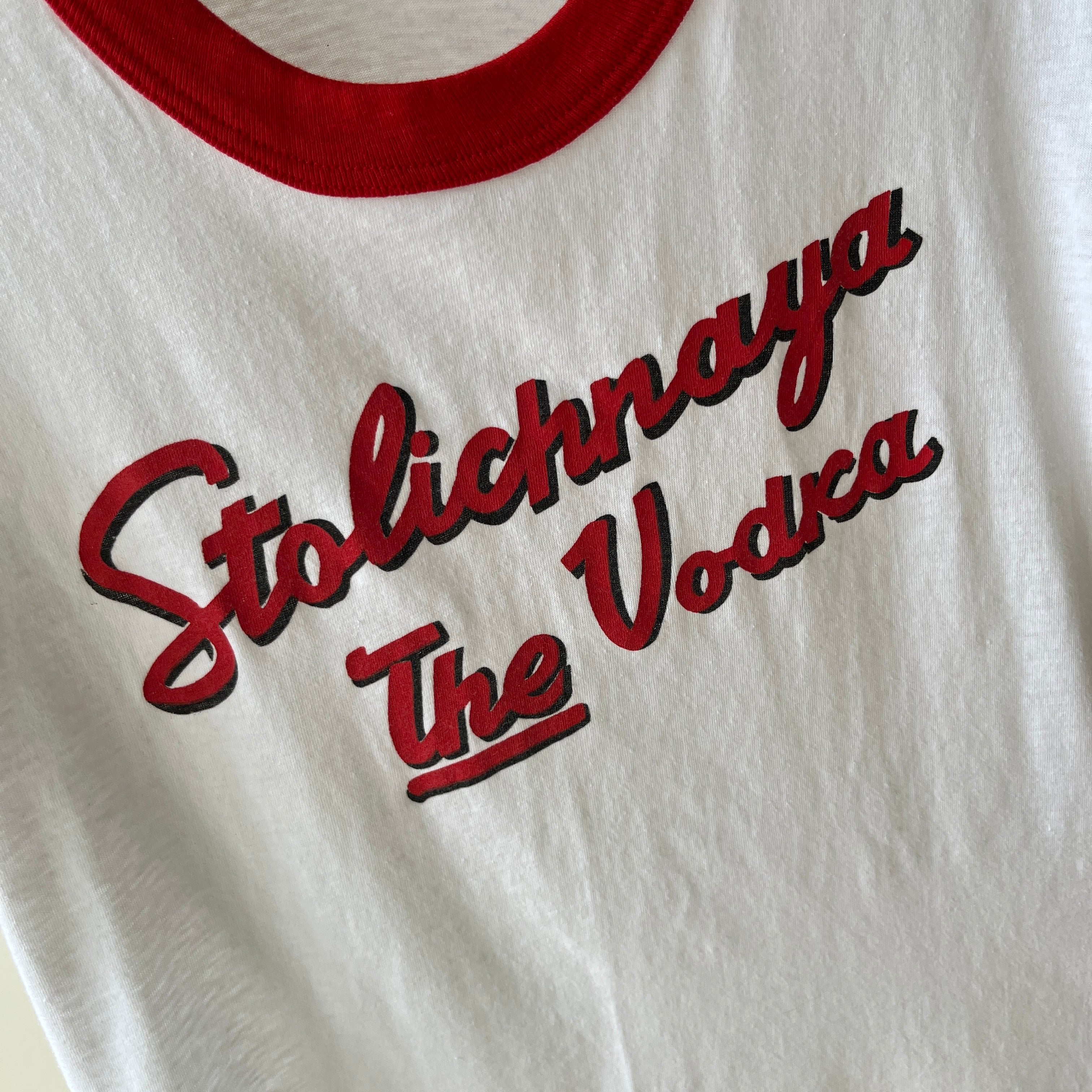 1980s Stoli Ringer - Please Drink Responsibly