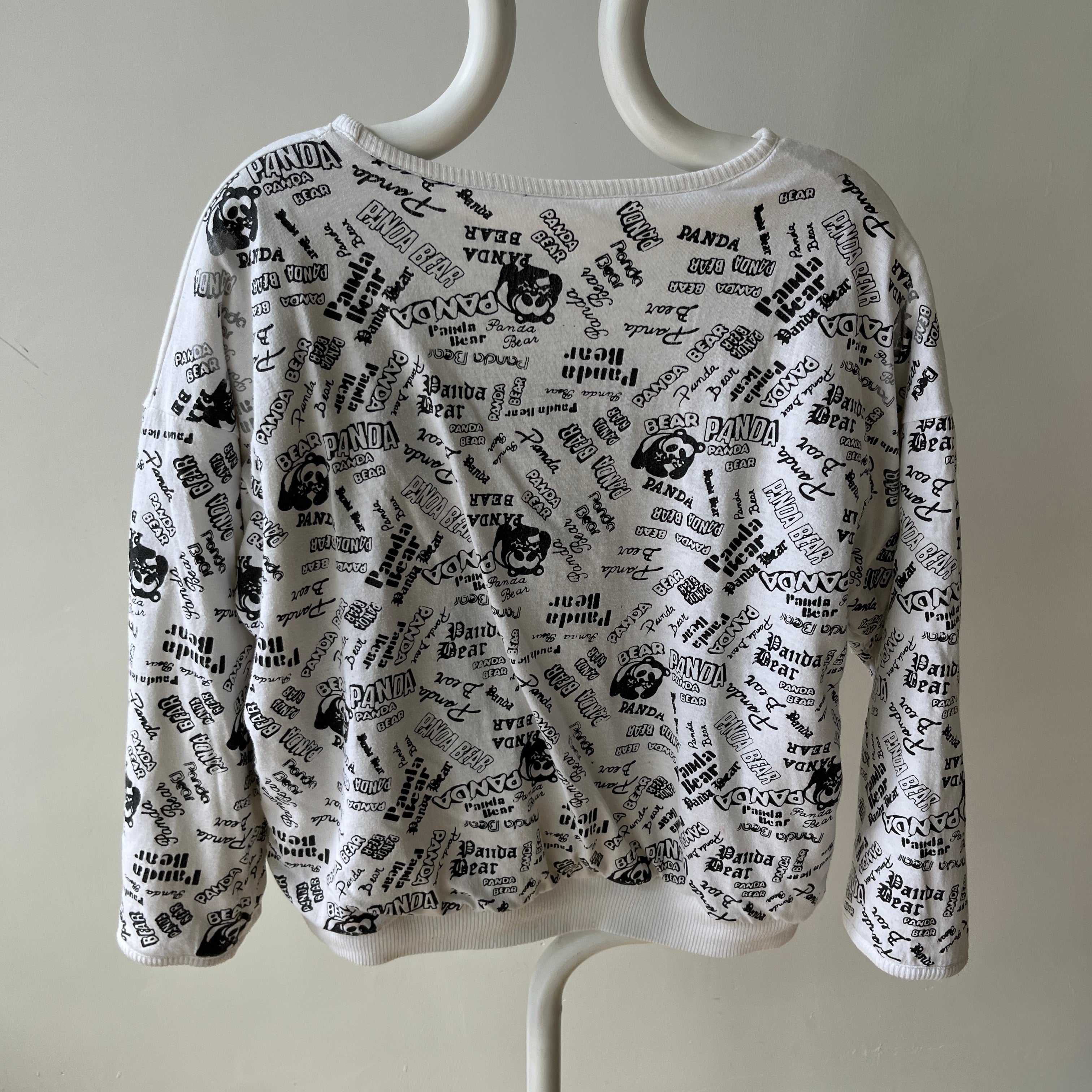 1980s Quilted Reversible Panda Sweatshirt - Holy Moly