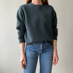 1990's Deep Muted Green Russel Sweatshirt