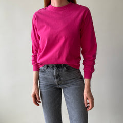 1990's Blank Pink Long Sleeve T-Shirt