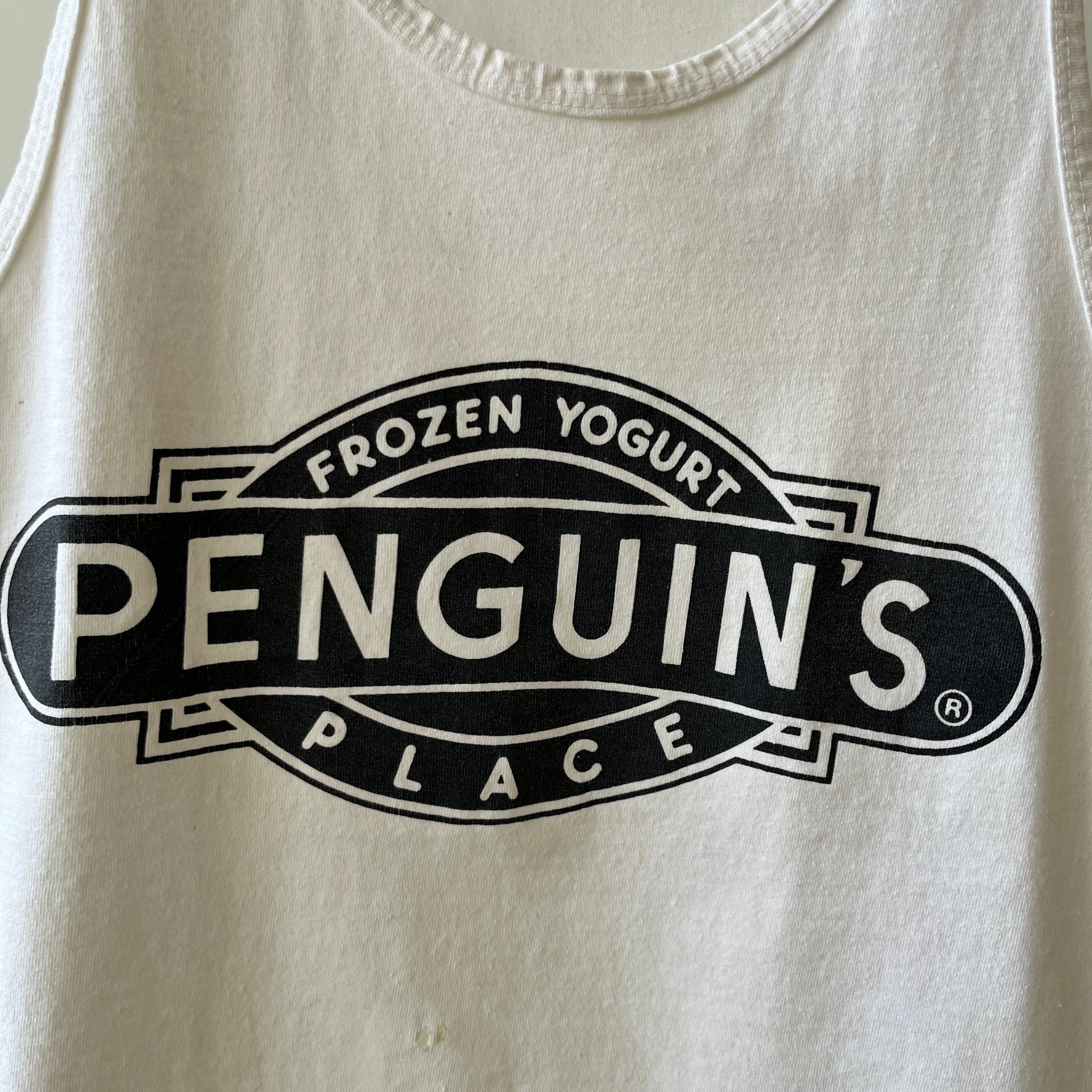 1980s Penguins Palace - Frozen Yogurt Spot - Tank Top