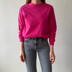 1990's Blank Pink Long Sleeve T-Shirt