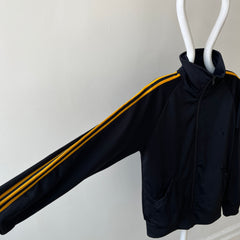 1980s/90s Black and Yellow Striped Track Jacket