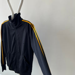 1980s/90s Black and Yellow Striped Track Jacket