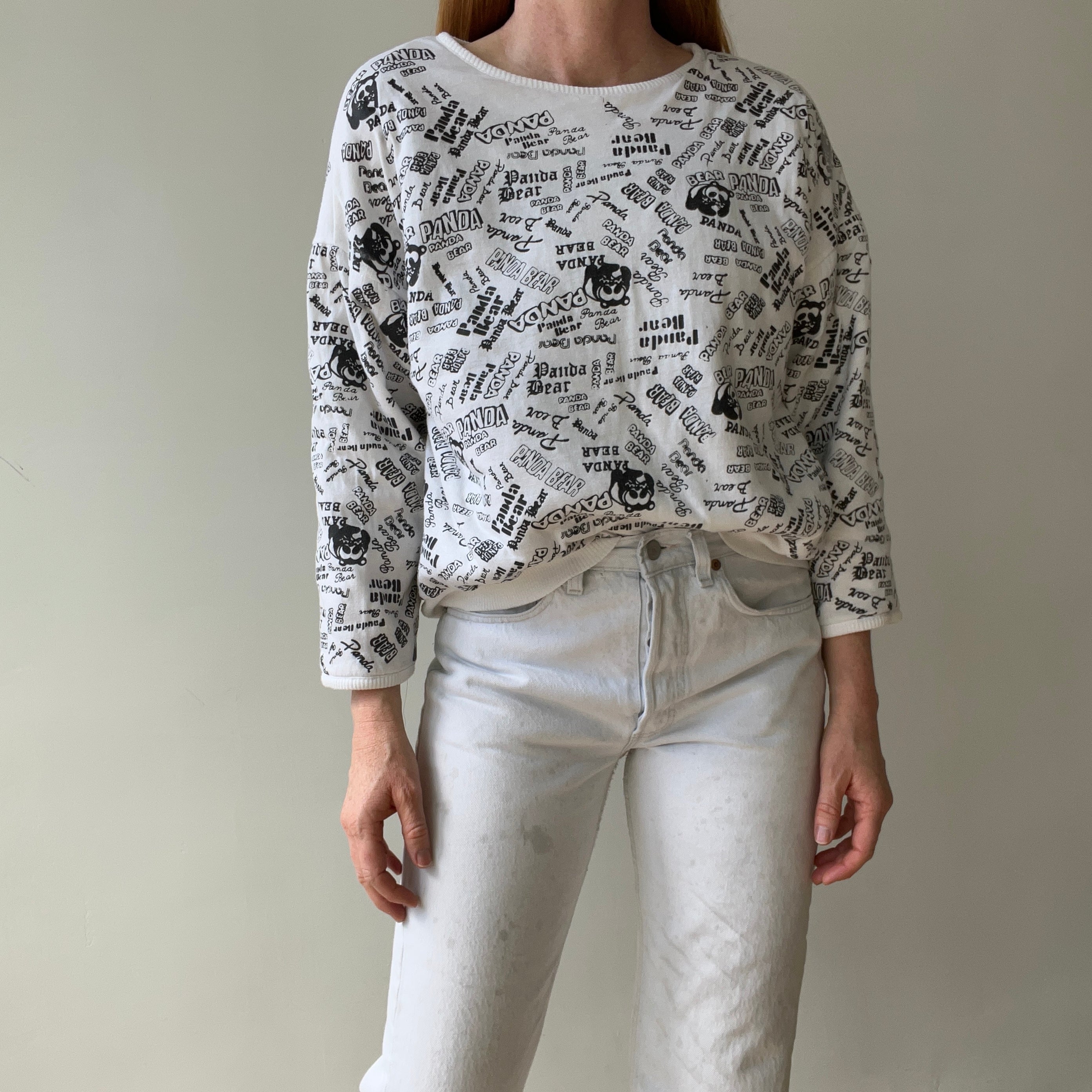 1980s Quilted Reversible Panda Sweatshirt - Holy Moly
