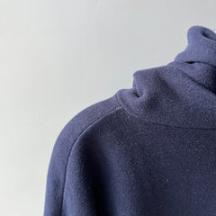 1970/80s Sportswear Pullover Navy Hoodie - Collectible