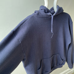 1970/80s Sportswear Pullover Navy Hoodie - Collectible