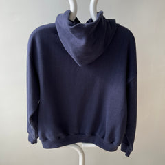 1970/80s Sportswear Pullover Navy Hoodie - Collectible